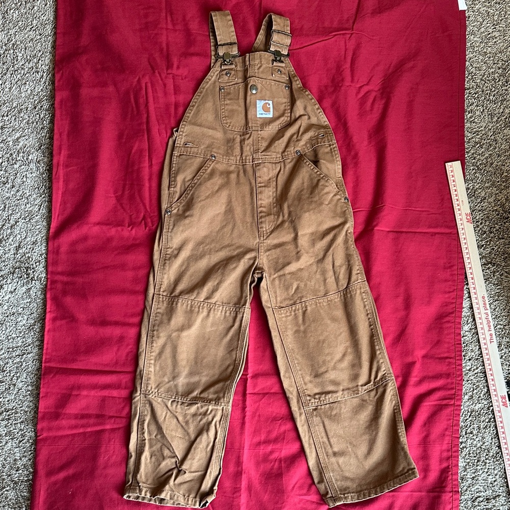 Carhartt Kid's Duck Canvas Bib Overall Size 6
